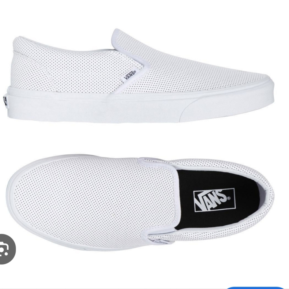 Vans Leather Perforated Slip On